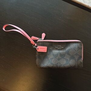 Coach Double Zip Wallet Wristlet